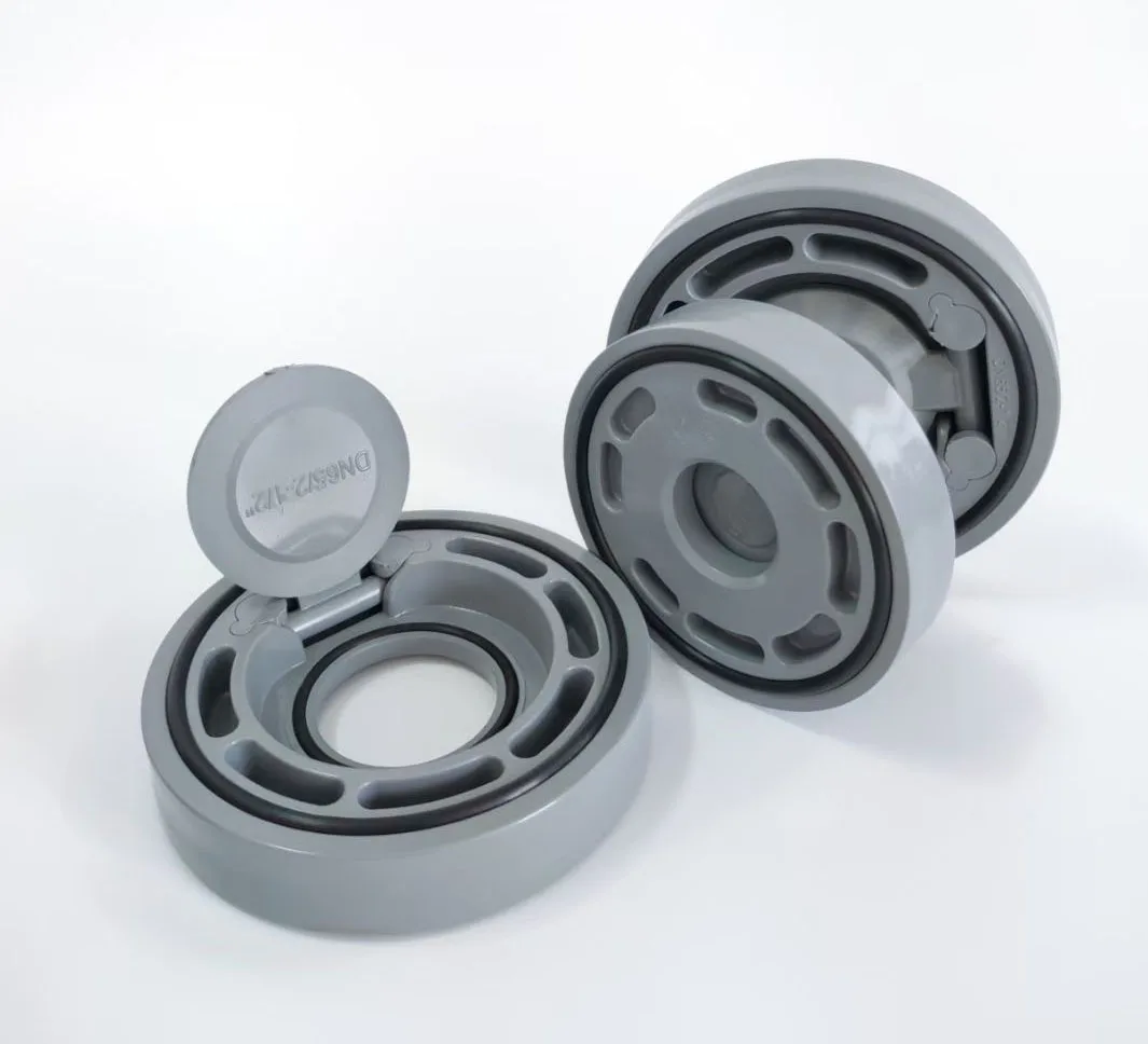 ПВХ однодисковый обратный клапан UPVC вафельный поворотный пластиковый DIN ANSI JIS DN40-DN400
