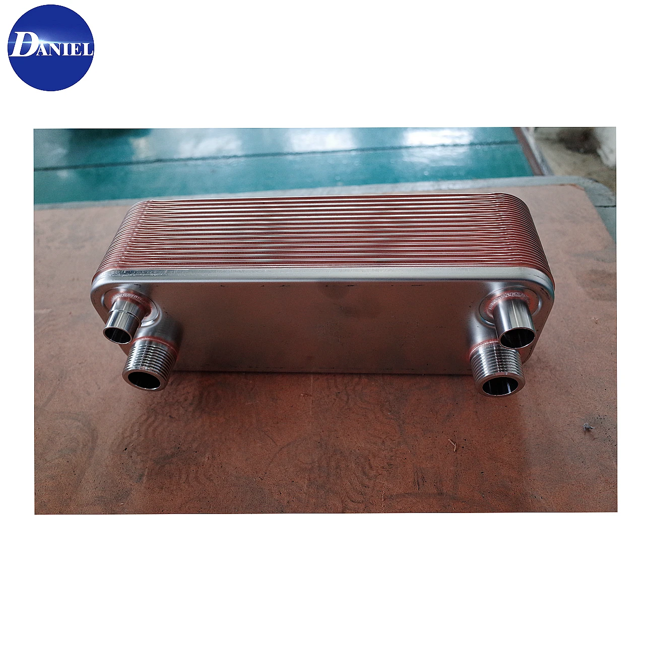 Oil water Ethylene glycol sulphuric acid cooler brazed plate heat exchanger