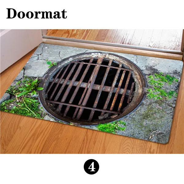 
The small foot series style of new fund fashionable individual character is anti - skid rubber ground mat door mat 
