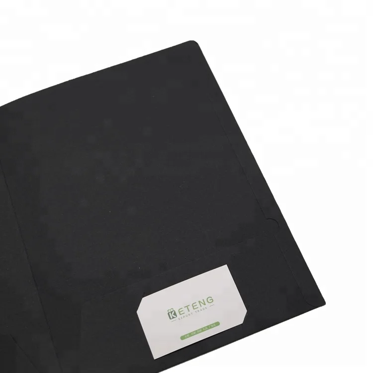 Рекламный переработанный индивидуальный дизайн папка для документов Размера A3 с отделением визитных карточек