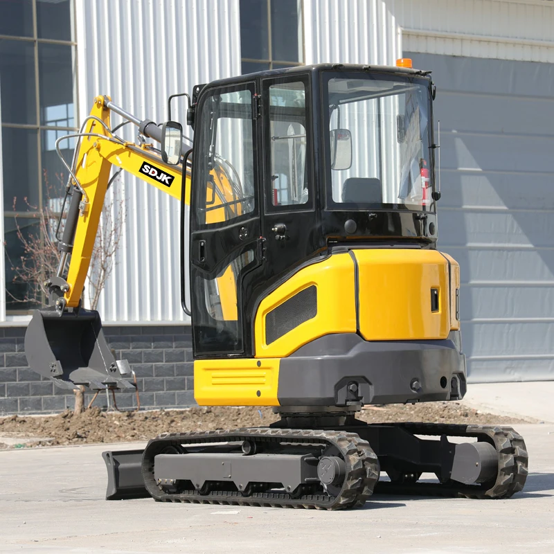 SDJK Mini Excavator with EPA EURO 5 Kubota Engine 3.5 Ton Small Digger Excavator Machine for Home Use Free Shipping
