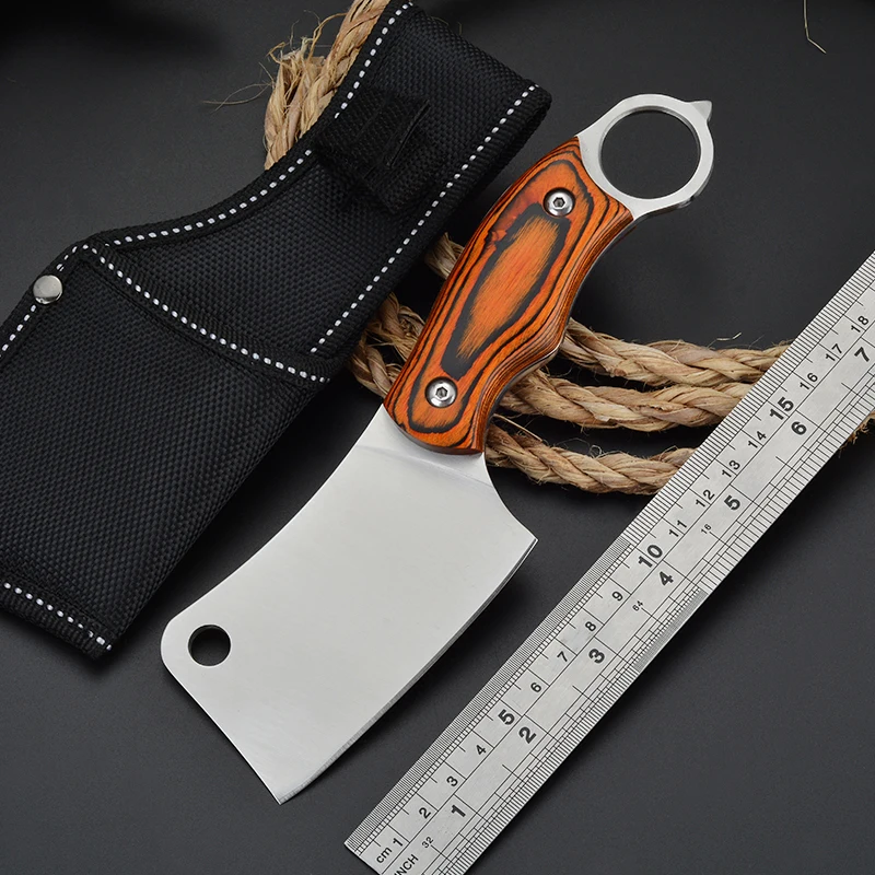New Outdoor High Hardness Survival Self Defense Camping Fixed Blades Pocket Knife