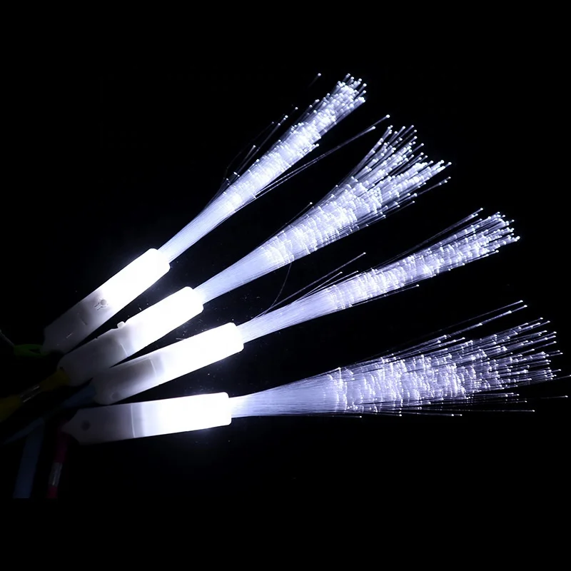 Fiber Optic Wand Led White Glow Sticks Magic Wedding Wand Long Glow Sticks for Wedding Light up Fiber Optic Stick