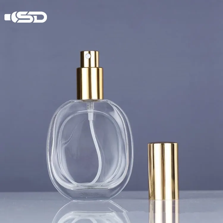 50ml Wholesale Perfume Glass Bottle Pear Shape Clear Glass Perfume Bottle Custom Design 50 Ml Perfume Bottle With Box
