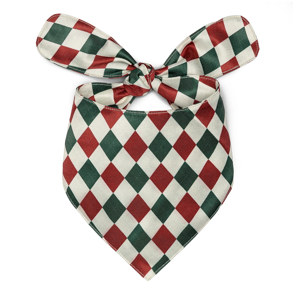 Dog Bandana and Scrunchie  Washable Puppy Bandanas Printing Dog Bib Scarf Accessories for Small Medium Large Dogs Cats Pets