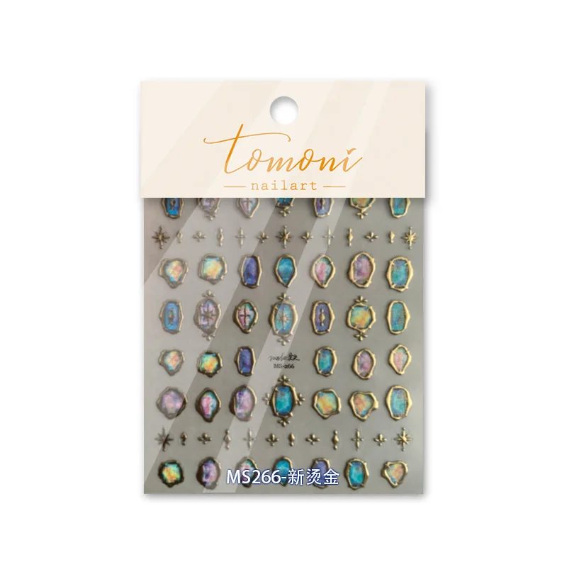 Nail Art Jewelry Natural Abalone Shell Pieces Irregular Nail Stickers Fragments Magic Light Therapy Nail Decoration