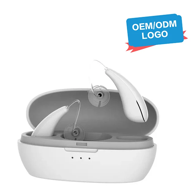 Digital 16 Channel Medical BTE Amplifier In Ear Deaf Hearing Loss Rechargeable Bluetooth Hearing Aids For Seniors