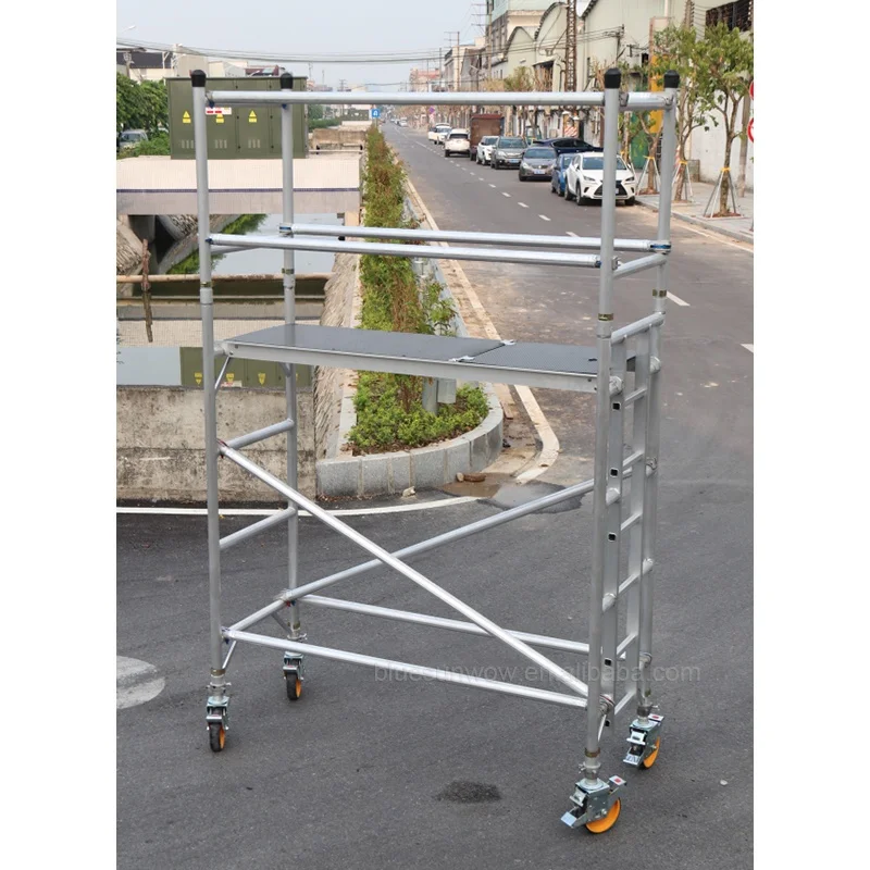 Mobile 2m Scaffolding/ladder With Scaffolding Light Weight Frame For Sale Inner Building Construction Frame Scaffolding