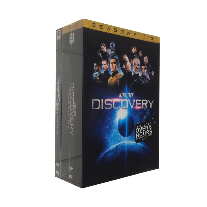Star Trek Discovery Season 1-4  DVD 16 Discs Factory Wholesale DVD Movies TV Series Cartoon Region 1/Region 2 Free Shipping