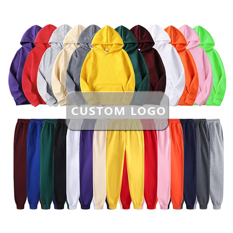 Supplier costumized oem logo stylish fashion lightweight womens man men gym pullovers running hoody clothes sport hoodie set