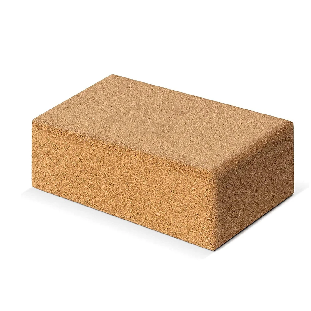 Custom Cork Yoga Blocks Non-Slip Ecologically Manufactured Essential Yoga Bricks Equipment Cork GYM Fitness Natural Cork Blocks