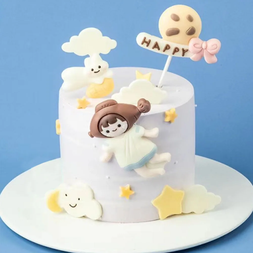 
Happy Day Small Dream A Flying Girl Stars Decoration Sweets And Chocolate Candy 