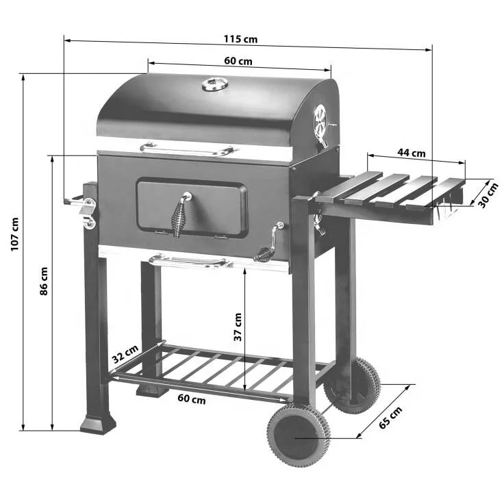 
Functional big Barbecue Grill Foldable bbq grill Custom made 2019 hot design 
