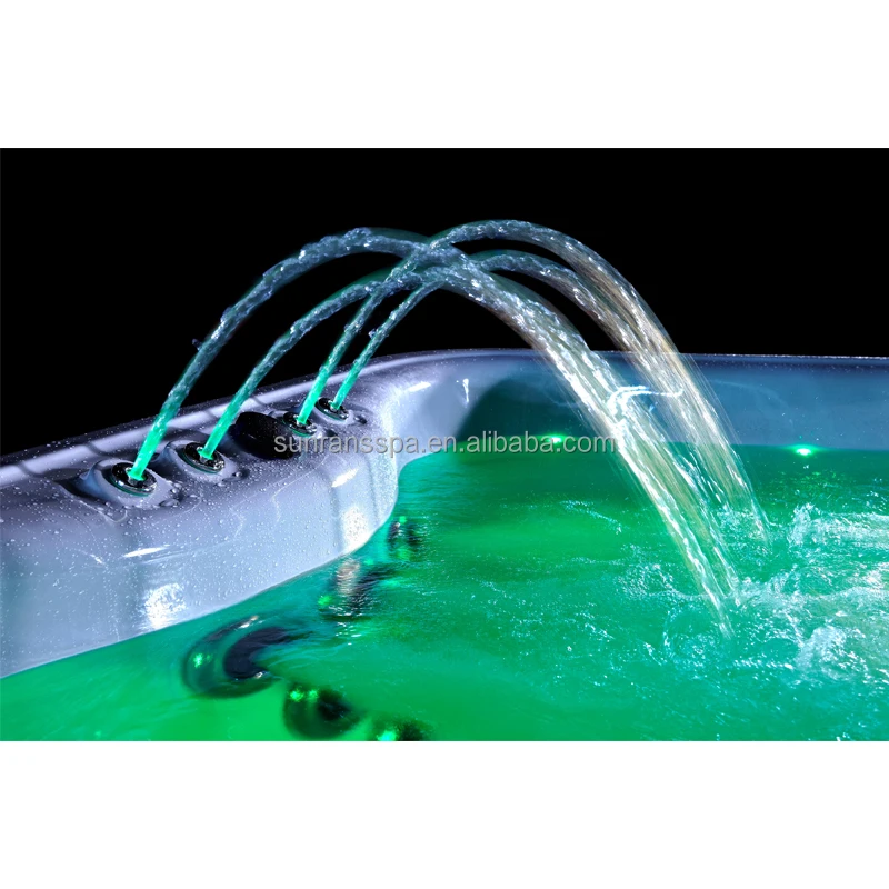 Sunrans high quality swim spa endless pools acrylic balboa swimming pool outdoor for family uesd