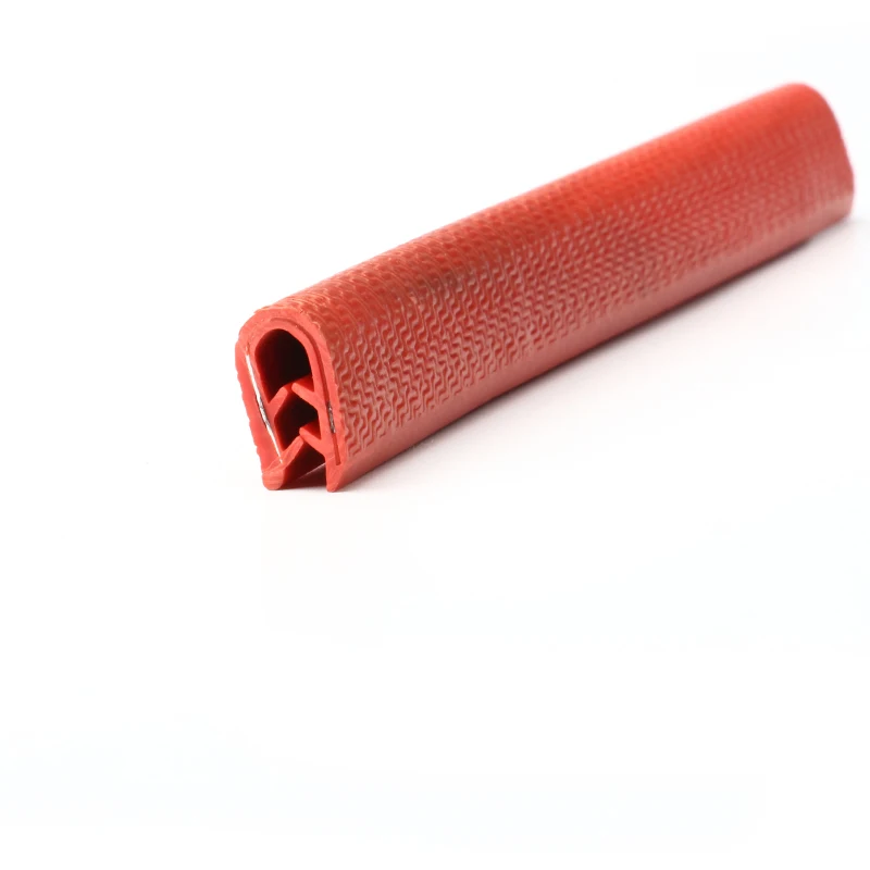 PVC U rubber car door edge protection used for door and window sealing and sound insulation