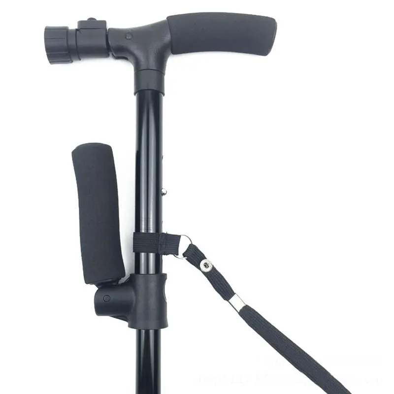 Led Light Multifunctional Elderly Walking Sticks Trekking Pole For Retractable Hiking Sticks Foldable Climbing Stick