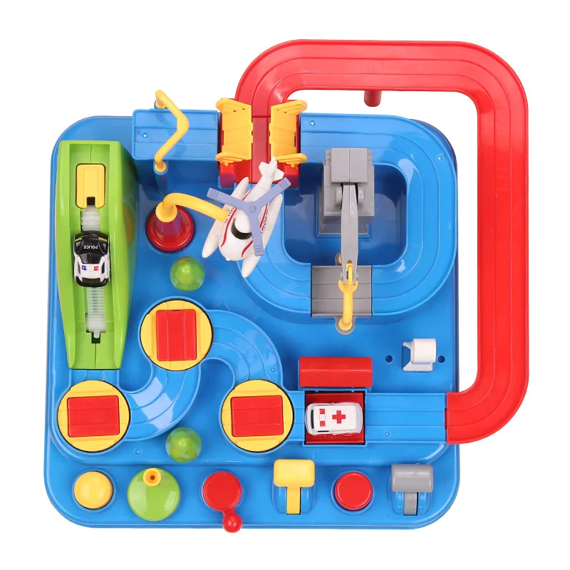 Kids Race Track Toys for Boy Car Adventure Toy Puzzle Rail Car City Rescue Playsets Magnet Toys For Gifts