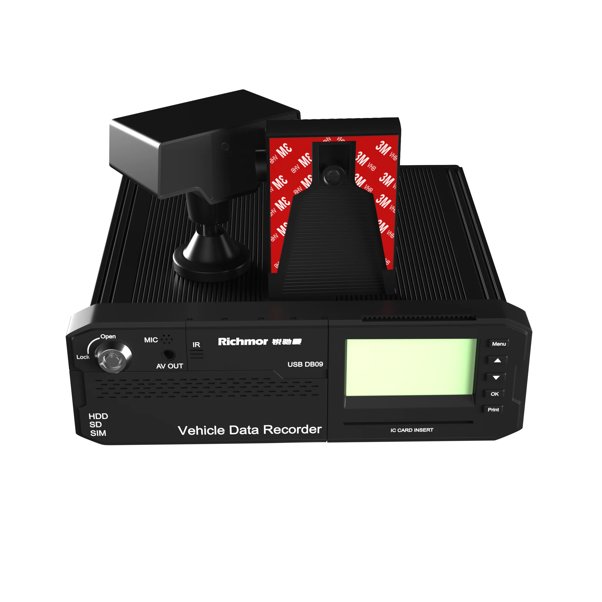 Richmor Bus CCTV Camera System 1080P AHD H.265 8 Channel Mobile DVR 3G 4G Sim Card GPS WIFI optional 4ch MDVR for Bus