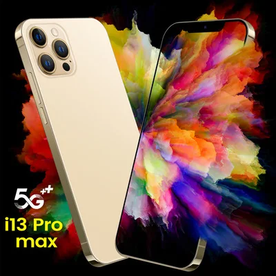 cheap i13 pro max smartphone 6.7inch full screen 16+32MP hd camera 12GB+512GB large memory mobile phones dual sim face id phone