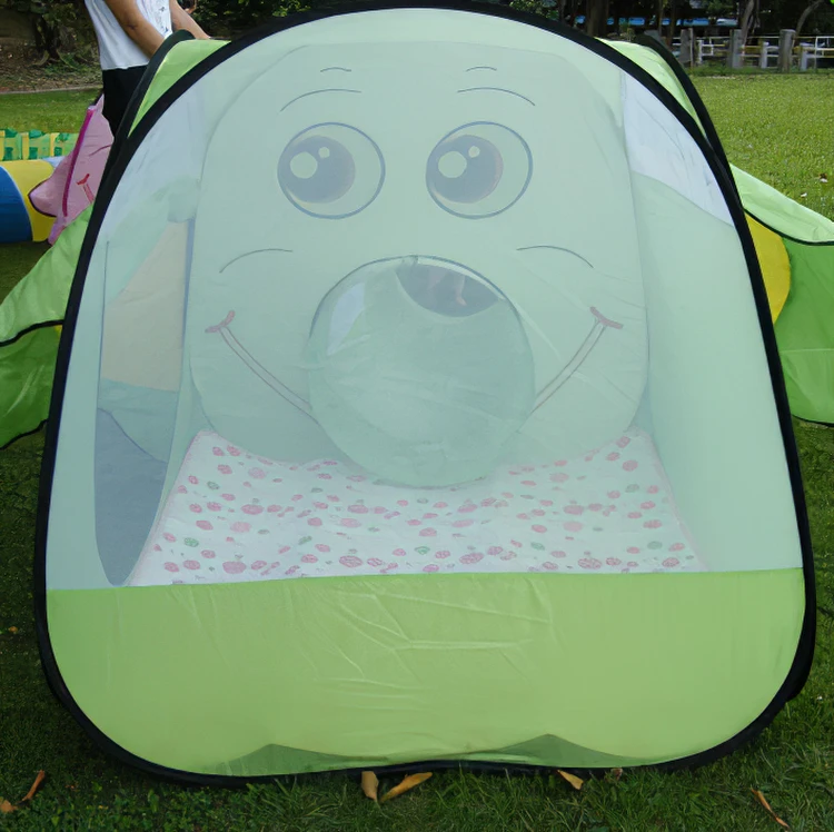 
2020 Kids Play Pop Up Animal Elephant Tunnel Tent 