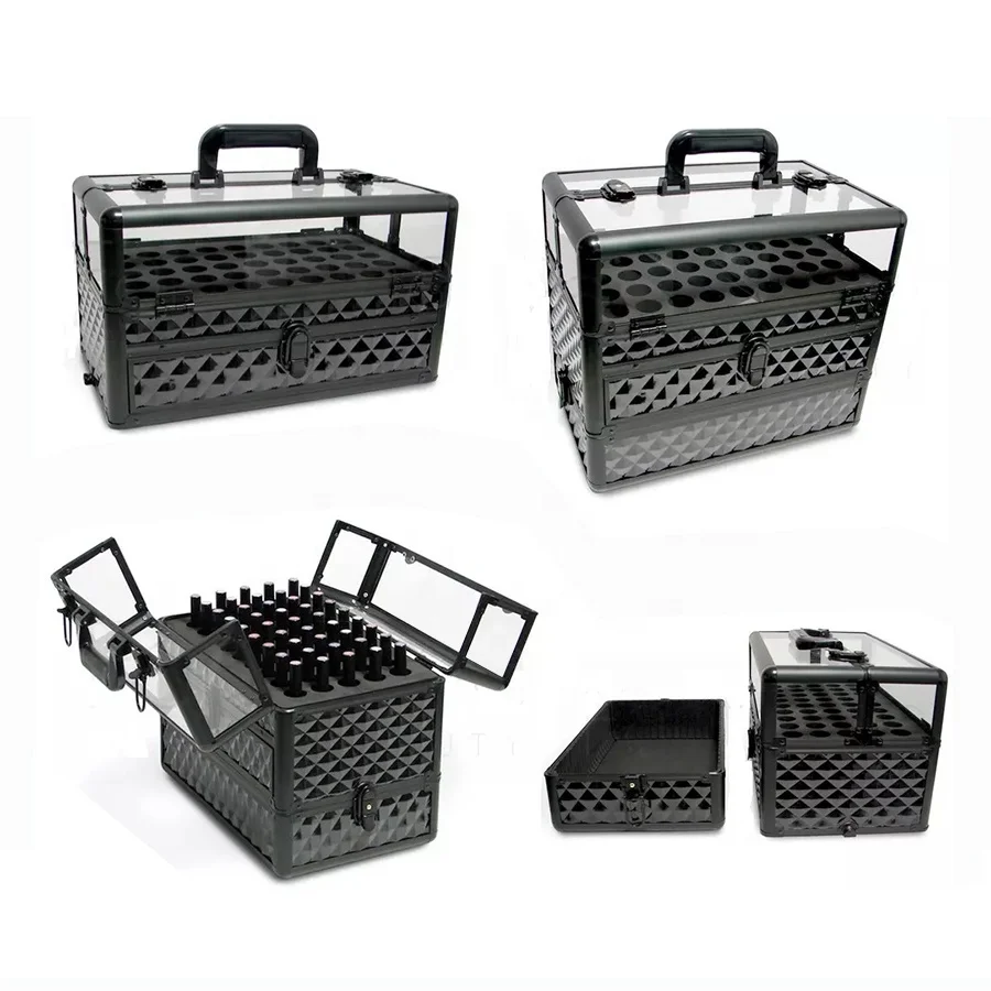 Manicure Makeup Organizer Box High Quality Outing Travel Cosmetic Bag Suitcases Nail Art Storage Box