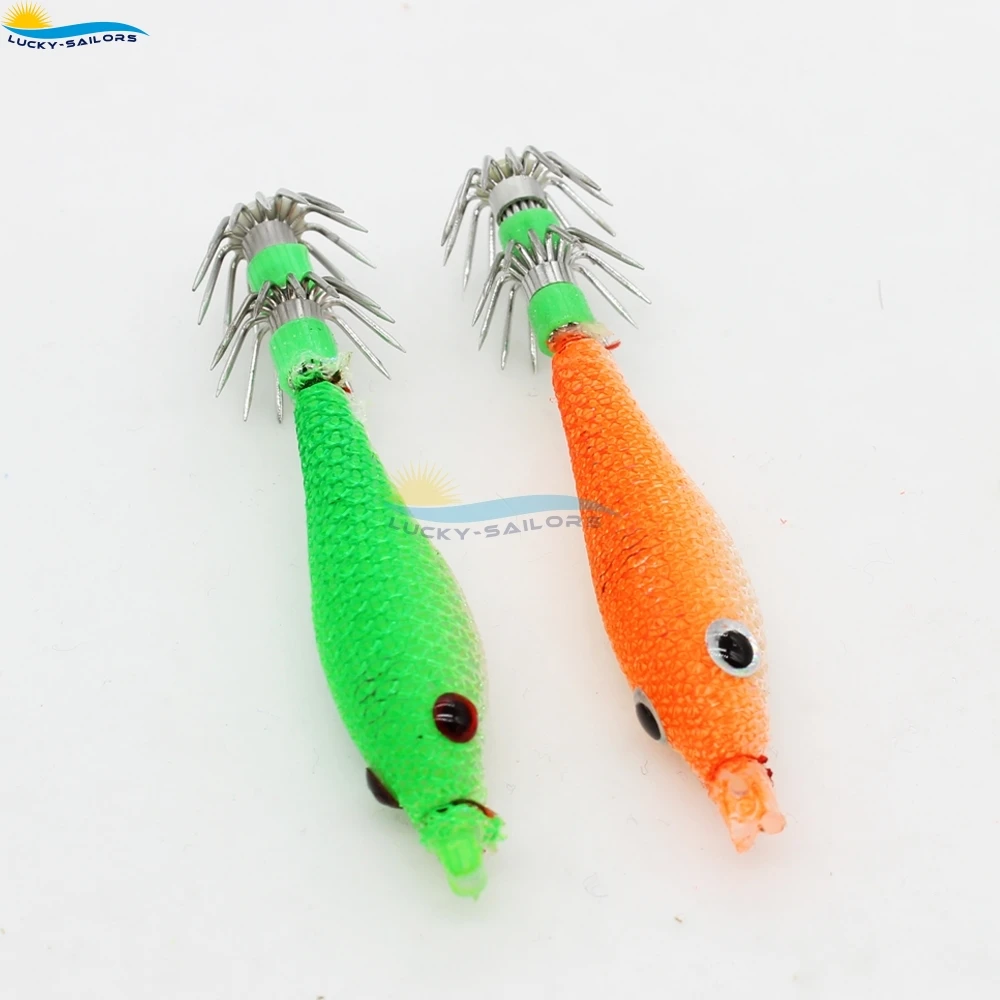 Fish Hook Luminous Lifelike Simulation Squid lure Artificial shrimp Lures Squid Jig with Hook