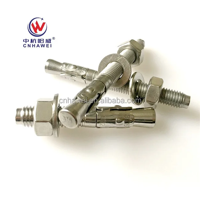 CNHAWEI SS316  stainless steel Chemical sleeve  wedge  concrete   anchor bolt