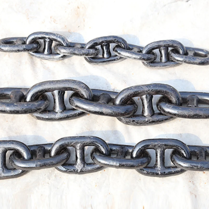 Factory supply wholesale 27.5m length galvanized  marine stud link anchor chain