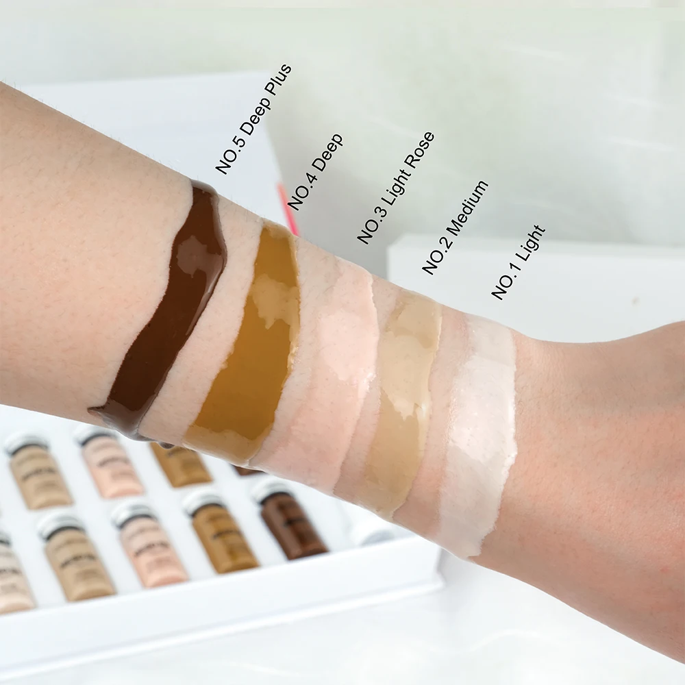 Hot sales bb foundation dark skin in stock meso bb foundation sets for female