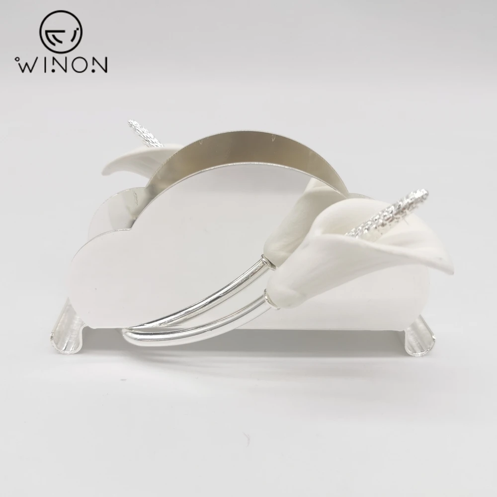 New Launch High Quality Luxury tabledecor Tissue Box Silver Metal Tissue Box Napkins holder For Living Room Bathroom Car