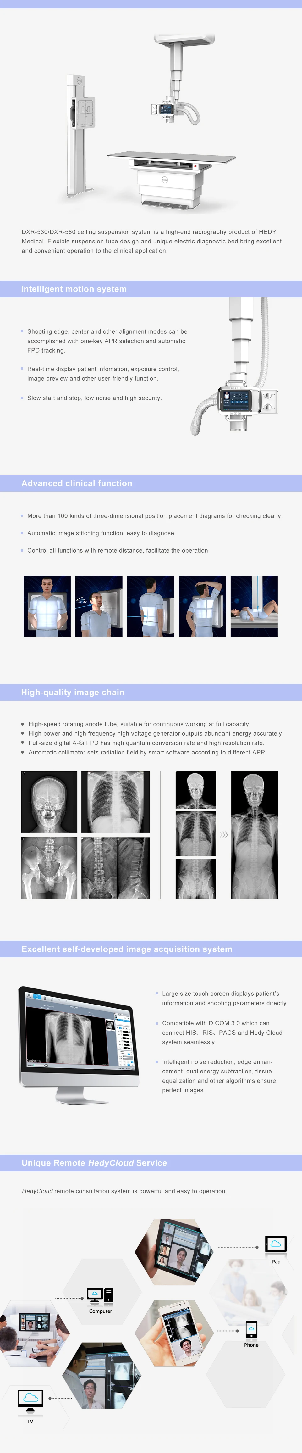 Medical xray equipments Hospital Diagnostic Equipment  High Frequency Medical Digical Radiography System