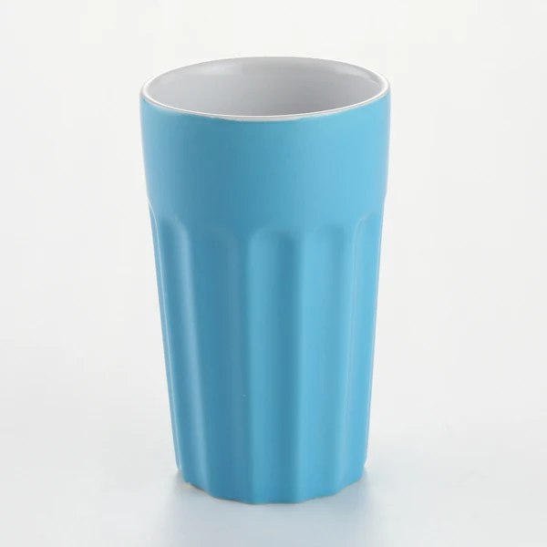 Custom cheap blue ceramic coffee mug without handle for sale