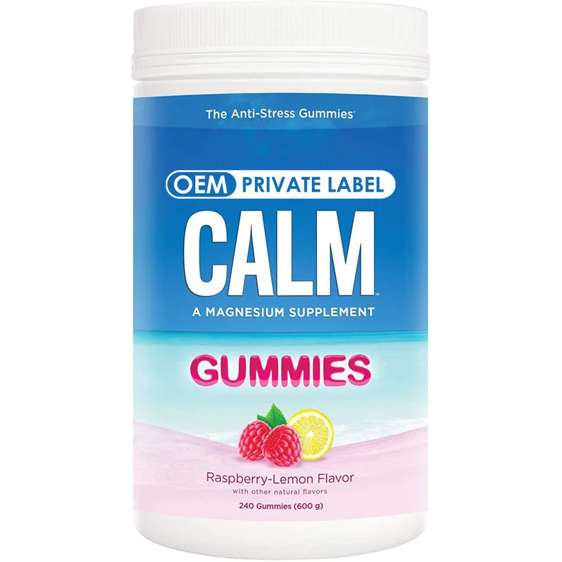 OEM vitamins anti- stress Bone Growth Supplements s Melatonin Strong Magnesium Citrate Gummies For Kids Adults