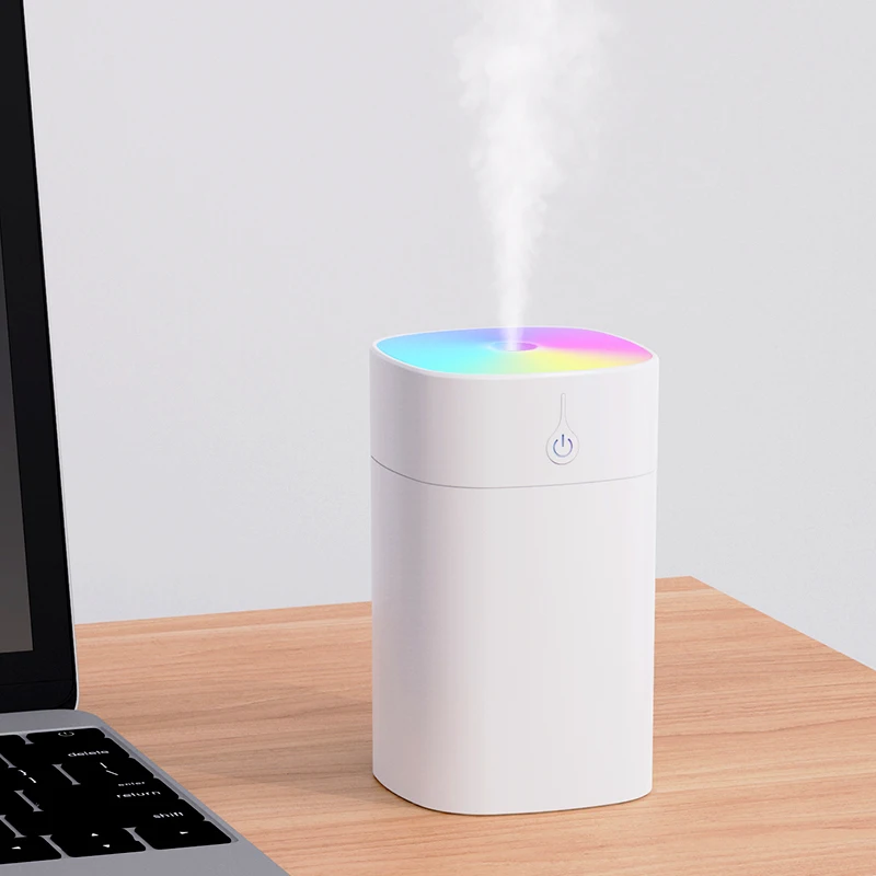 400ML Large Capacity Air Humidifier With Light No Noise Diffuser Humidifiers Mini Desktop For Car Home Work