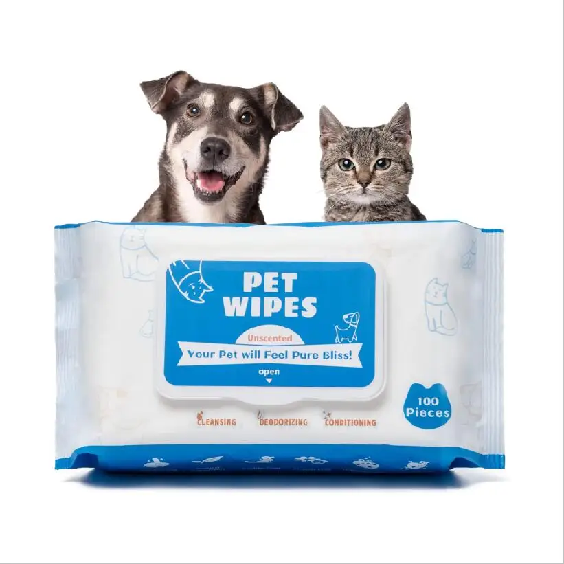 Portable Paw Cleaner Dental Wipes Pet Wet Wipes For Pets