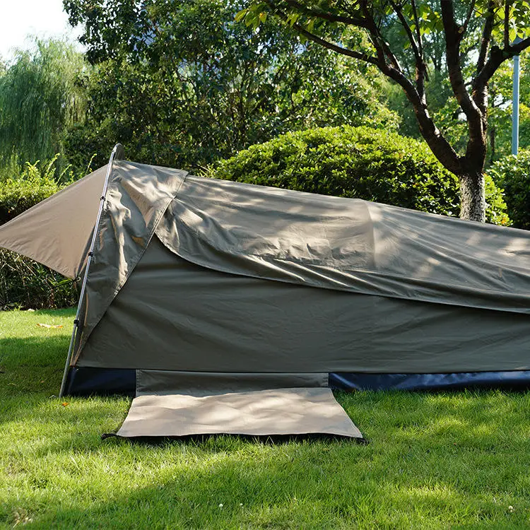 Double Fashionable Waterproof Outdoor Canvas Swag Tent 2 Person Canvas Camping Tent