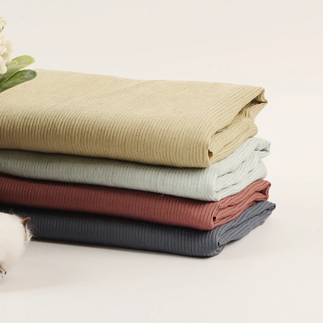 105g Artificial cotton fabric spring and autumn striped breathable shirt dress camisole  Spot wholesale fabric