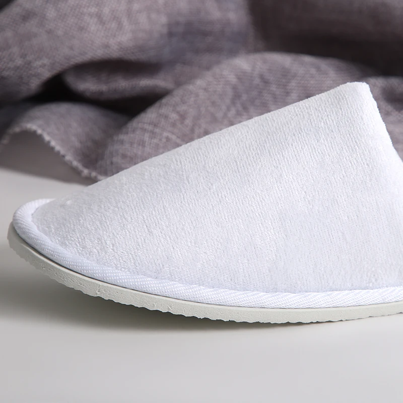 Hotel Amenities Disposable Slippers Eva Outsole Material Hotel Disposable Slippers