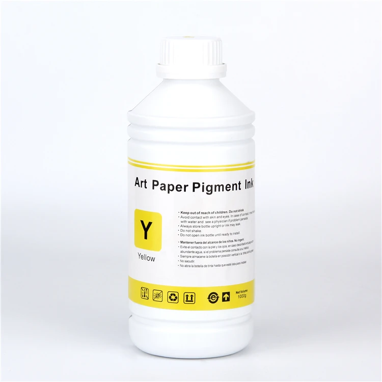 6 color pigment ink art paper ink for canon/mutoh/roland/mimaki/epson digital inkjet printers on c2s art paper