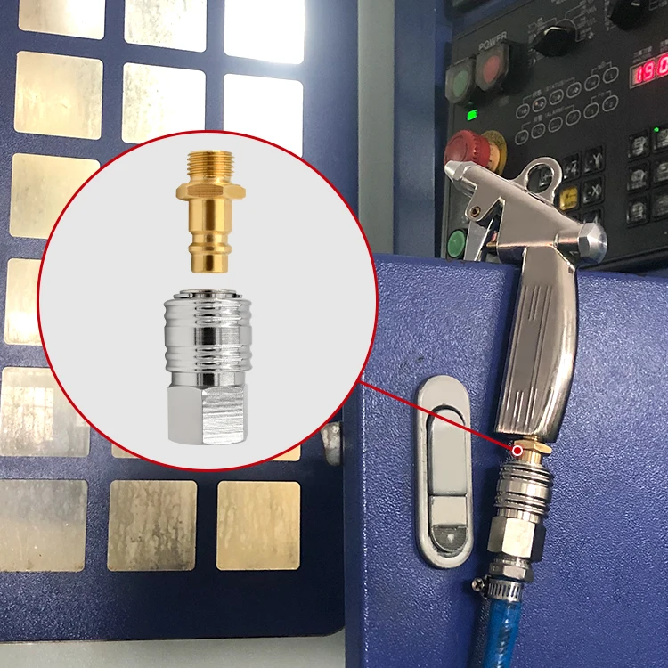 041-2002-00 (G 1/4) Brass fitting 14 compression female quick release air coupling