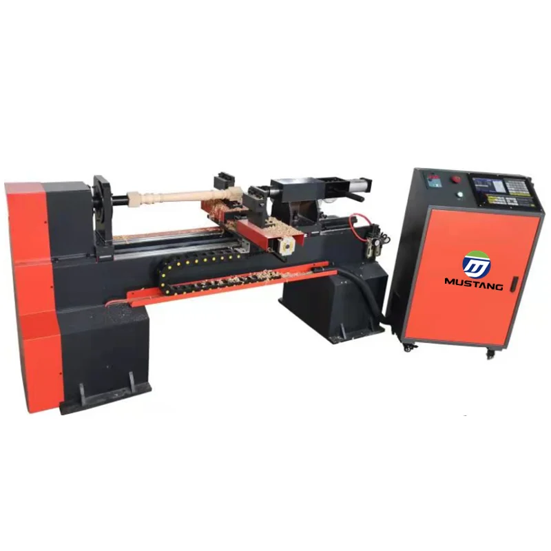 MT1020 Mustang 39 inch Working Length Baseball Bar Wood Turning Machine Wood Lathe CNC