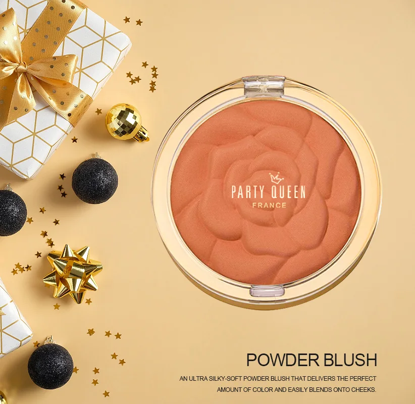 
PARTY QUEEN Factory Professional Cheek Blusher High Pigment Blush On Make Up Rose Blush For Beauty 