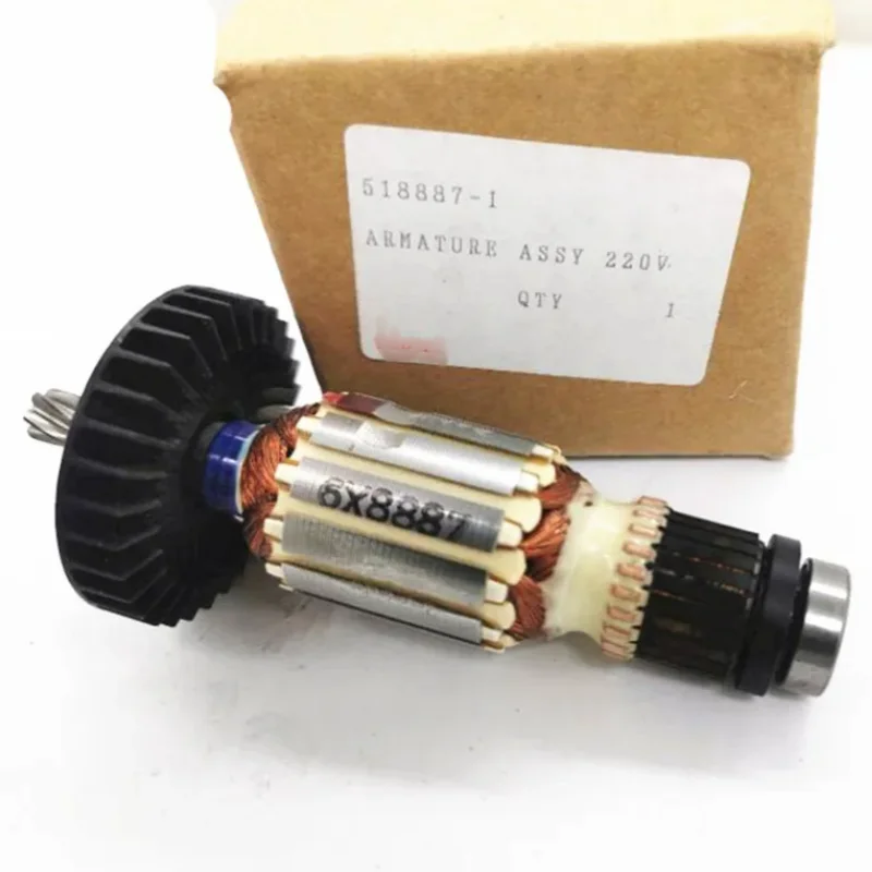 New Genuine Makitas Armature Rotor for 518887 518887-1 HR1830 240V Rotary Hammer Power Tools Armature Rotor