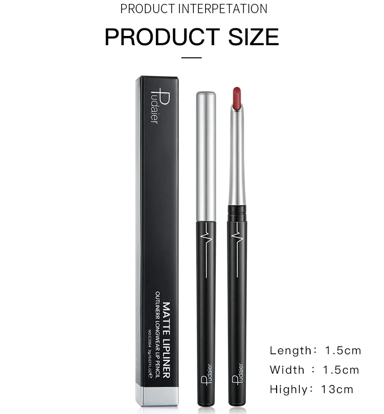  17 видов цветов Matte Waterproof Long Wear Lipiner Makeup оптом подводка для