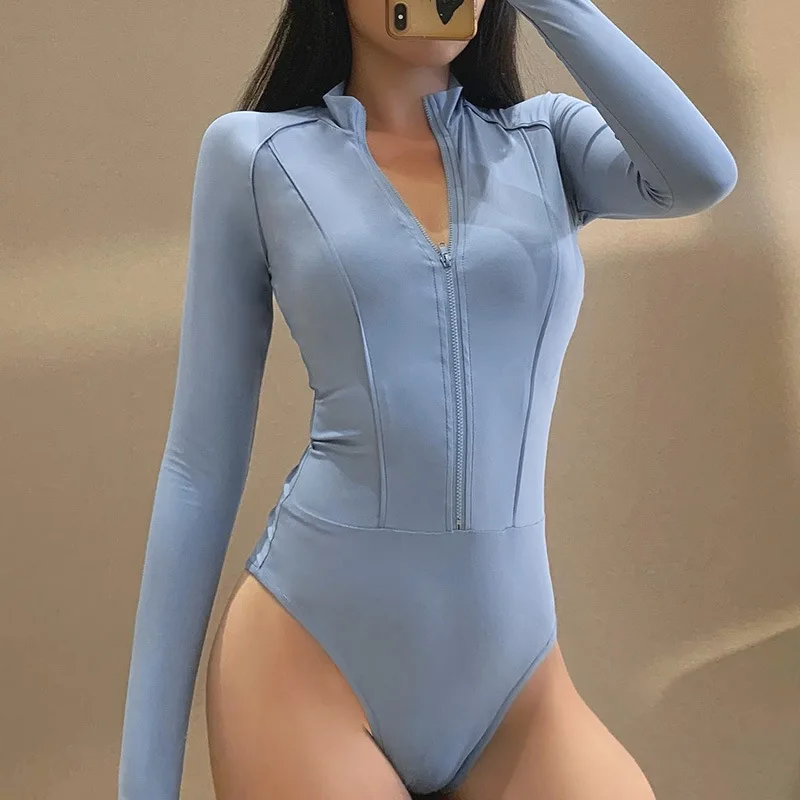 Womens athletic Slimming Workout Jumpsuit High Quality Spandex Nylon Activewear Bodysuits Athletic Dance Yoga Bodysuit For Women