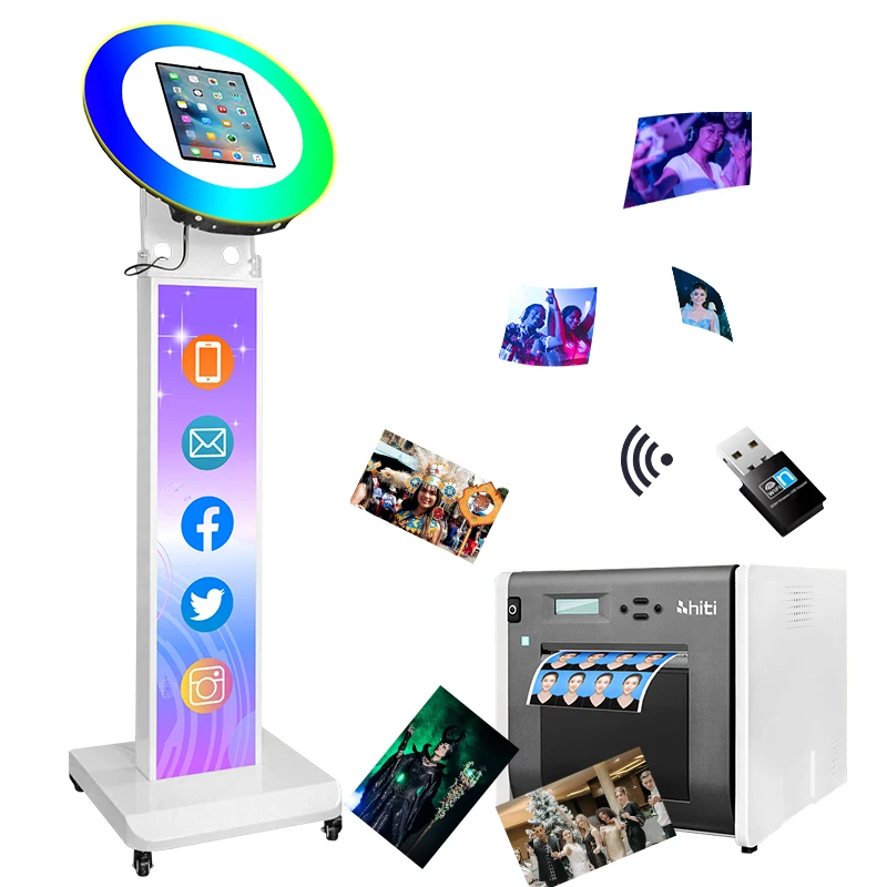 Led Ring Light Social Media iPad Photobooth Selfie Portable Photo Booth Machine for Party