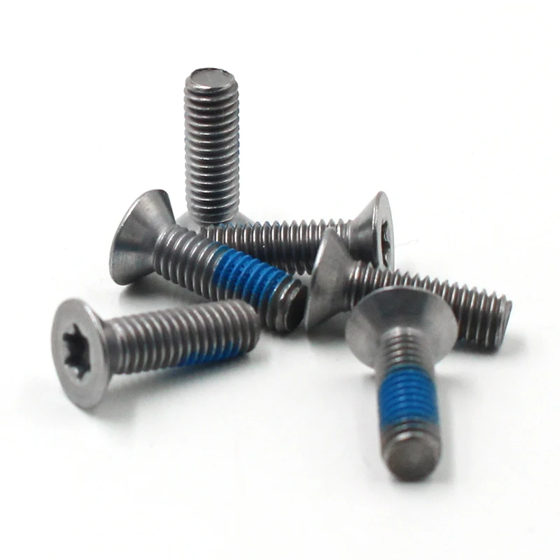 m2 m3 custom stainless torx flat head screw nylock grub screw carbon steel machine torx nylon patch anti-loosening screw