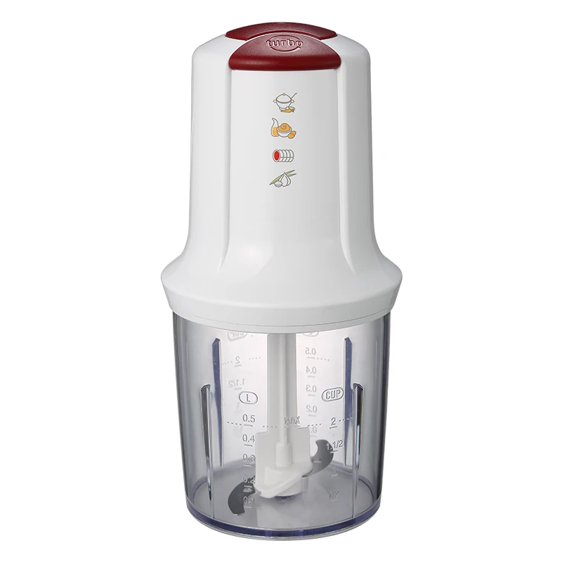 Home Food Blender Mincer Grinder Household Robot Kitchen Knife Machine Electric Meat Chopper Transparent Cover Chinese Copper