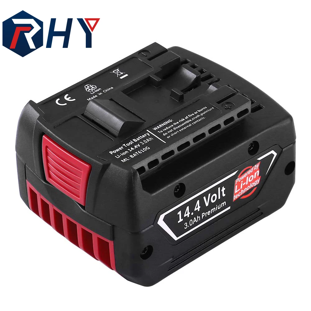 Factory Direct RHY 14.4V 3.0Ah 4.0Ah 5.0Ah 6.0Ah Li-ion Battery For Boschs 14.4V Lithium Battery Boschs Battery 14.4V BATT607