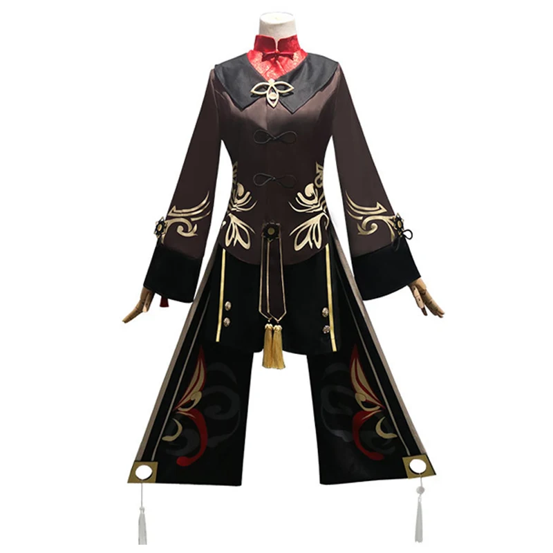 Genshin Impact Hu Tao Full Cosplay Costume Chinese Ancient Costume Halloween Carnival Clothes For Girls Ecoparty